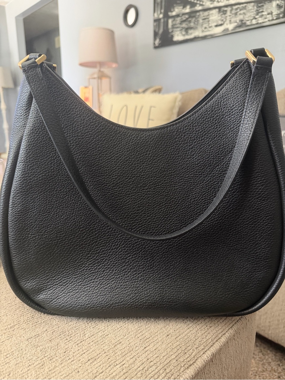 kate spade Black Pebbled Leather Shoulder Hobo - Picture 2 of 4